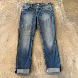 Hudson Ginny Straight Ankle w/Cuff Classic Blue Denim Wmn’s Jeans Sz 28